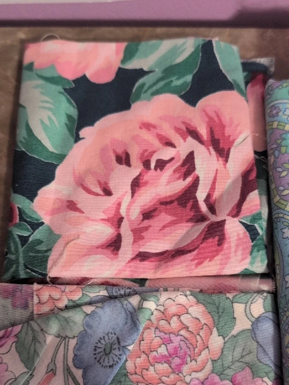 Assorted Floral and Patterned Cotton Fabric Bundle - Multicolor
